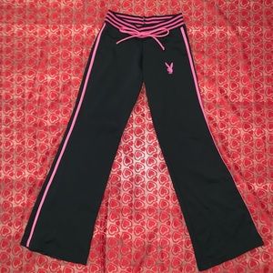PLAYBOY BOOTCUT TRACK PANTS!!